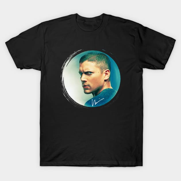 Michael Scofield signature Prison Break T-Shirt by tinastore